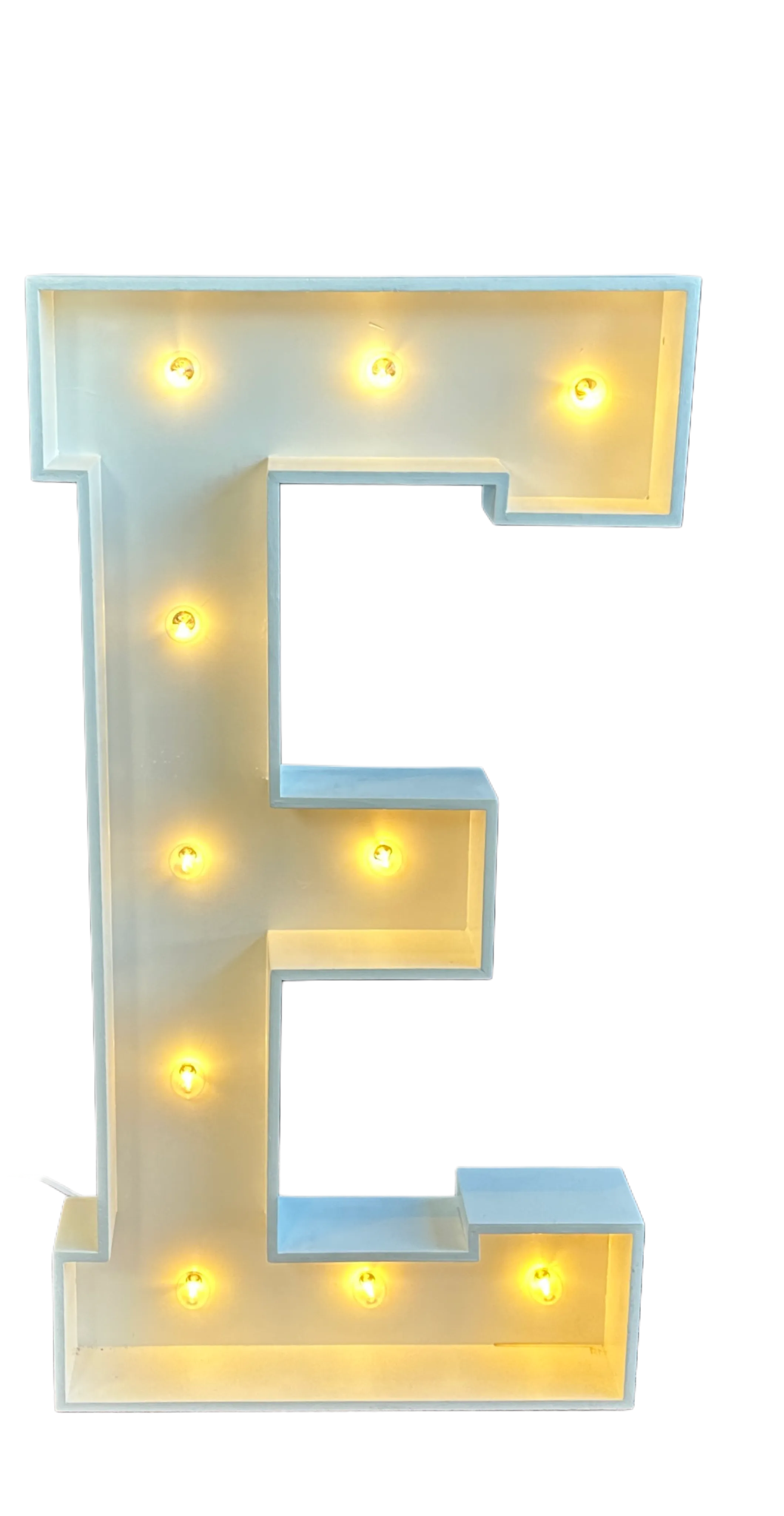 "E" Marquee Letter