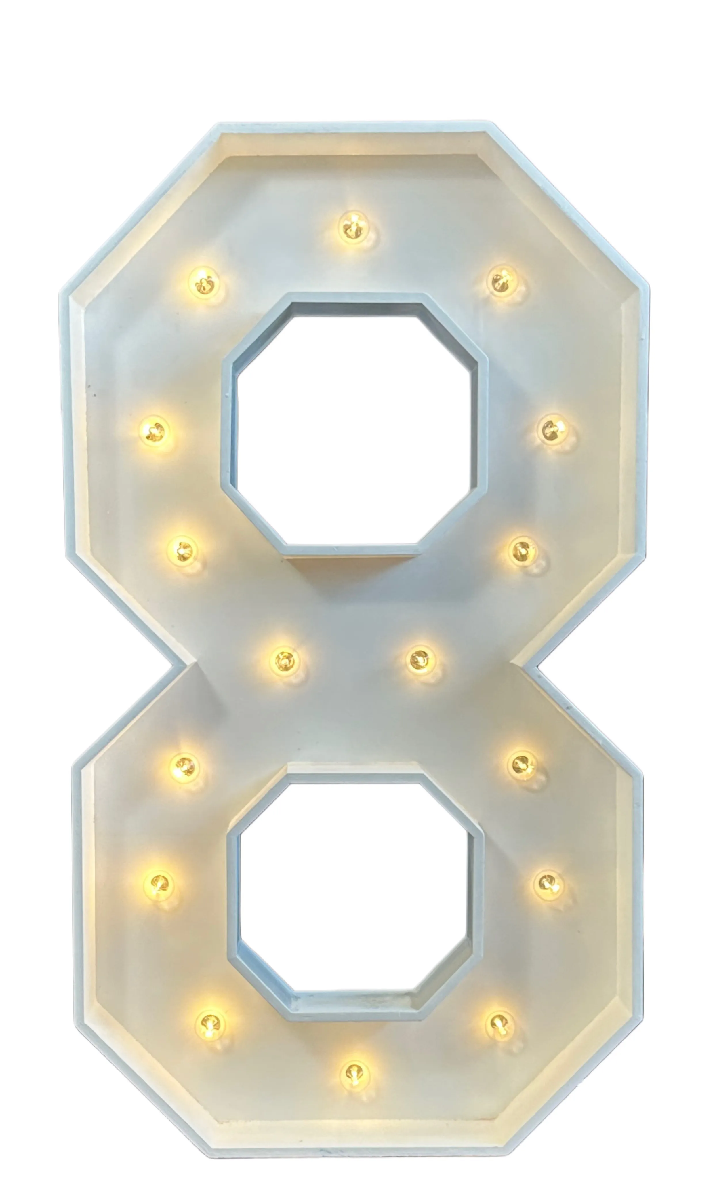 "8" Marquee Number