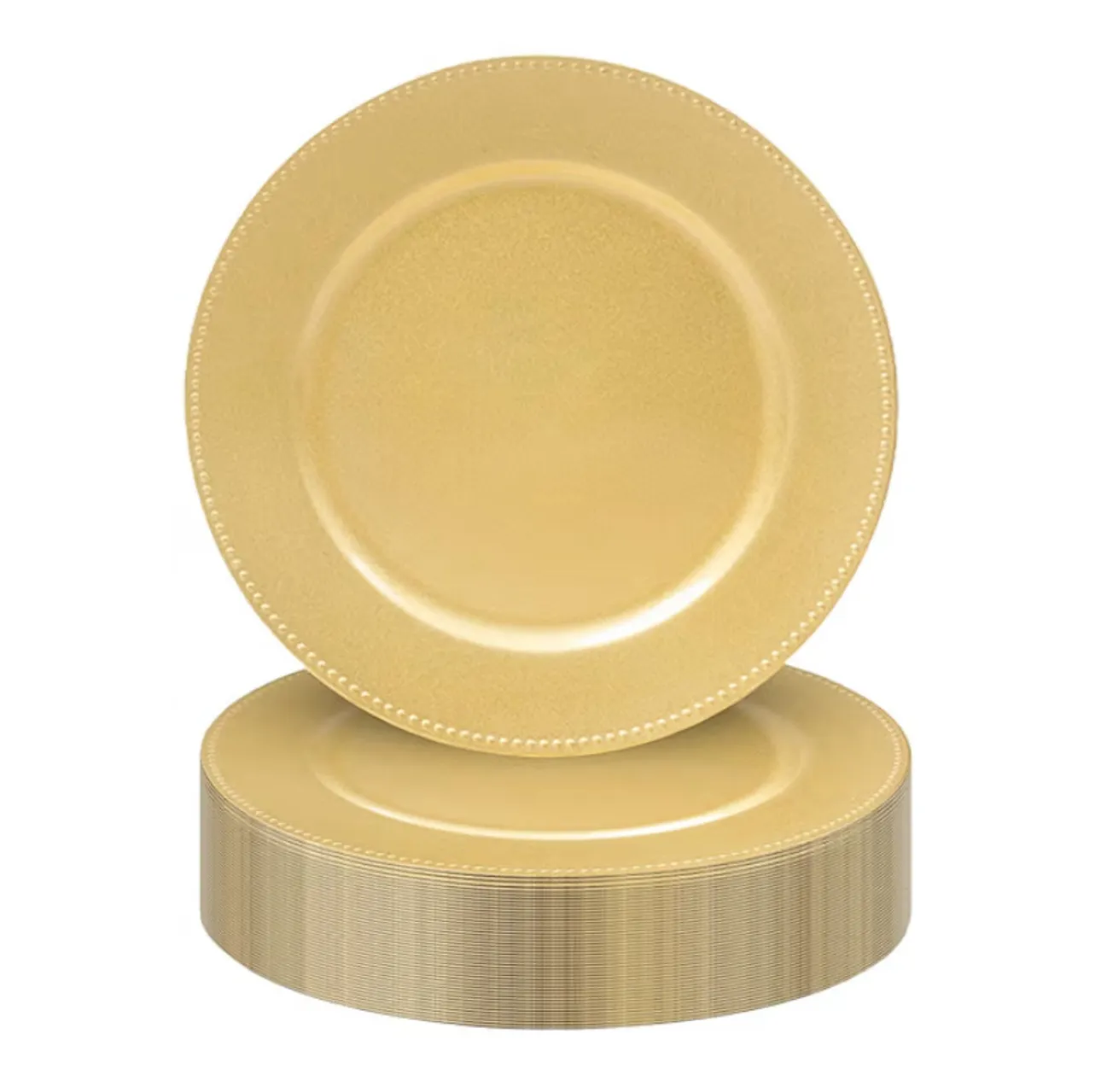 Gold Round Charger Plate