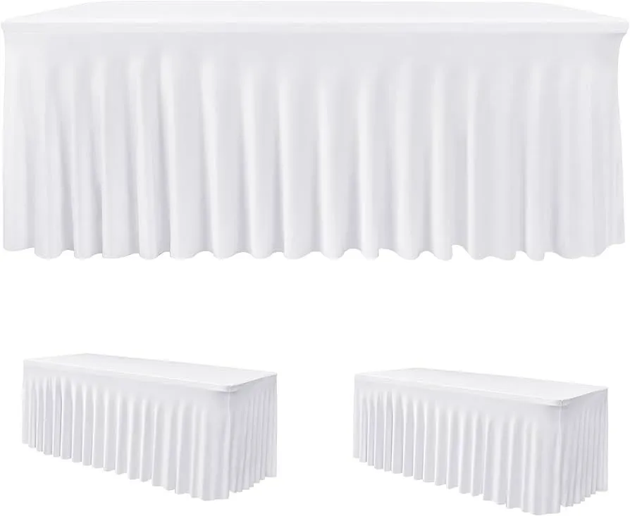 6FT Fitted Stretch Table Skirts