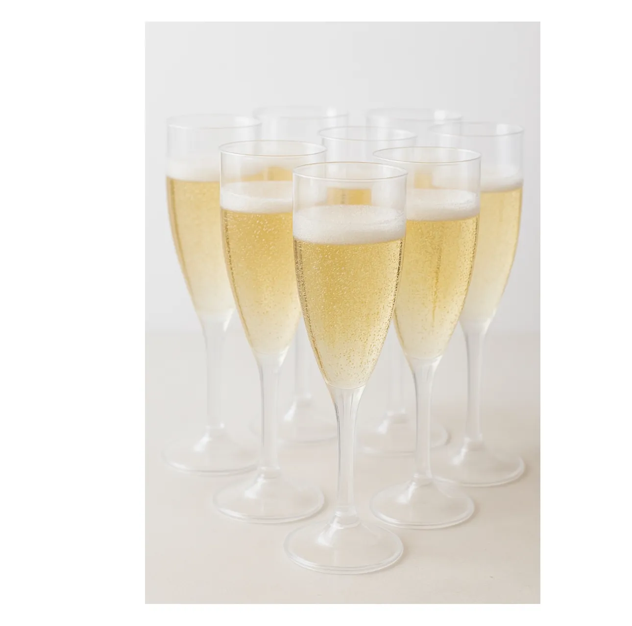 Plastic Champagne Flutes 