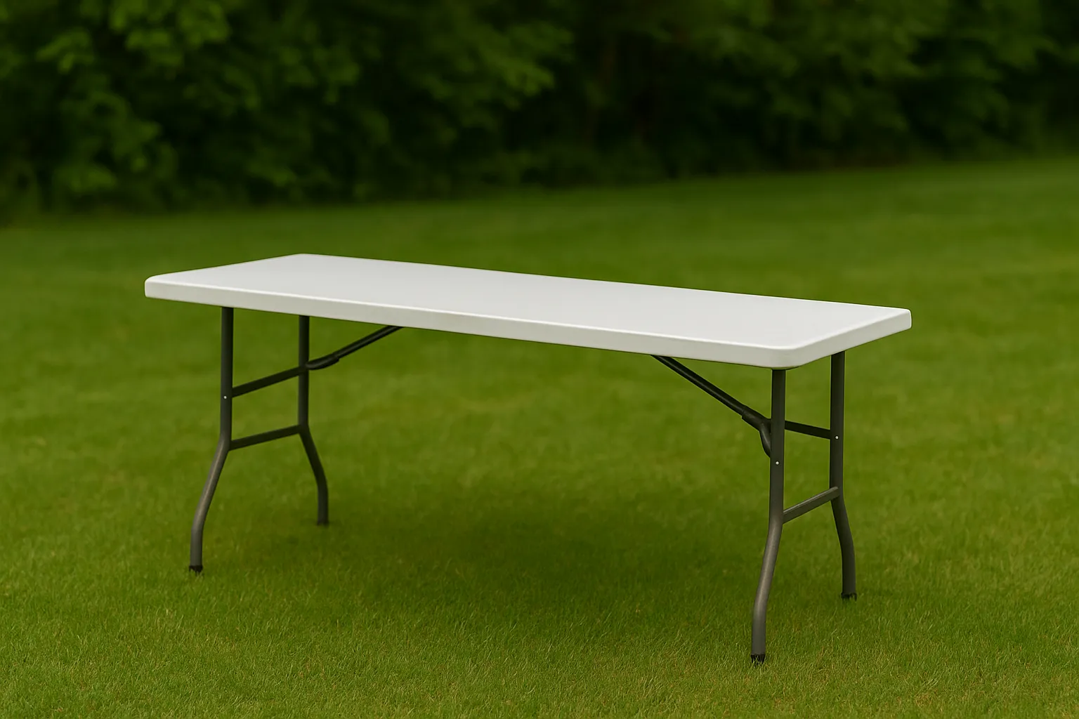 White 6FT Folding Table  