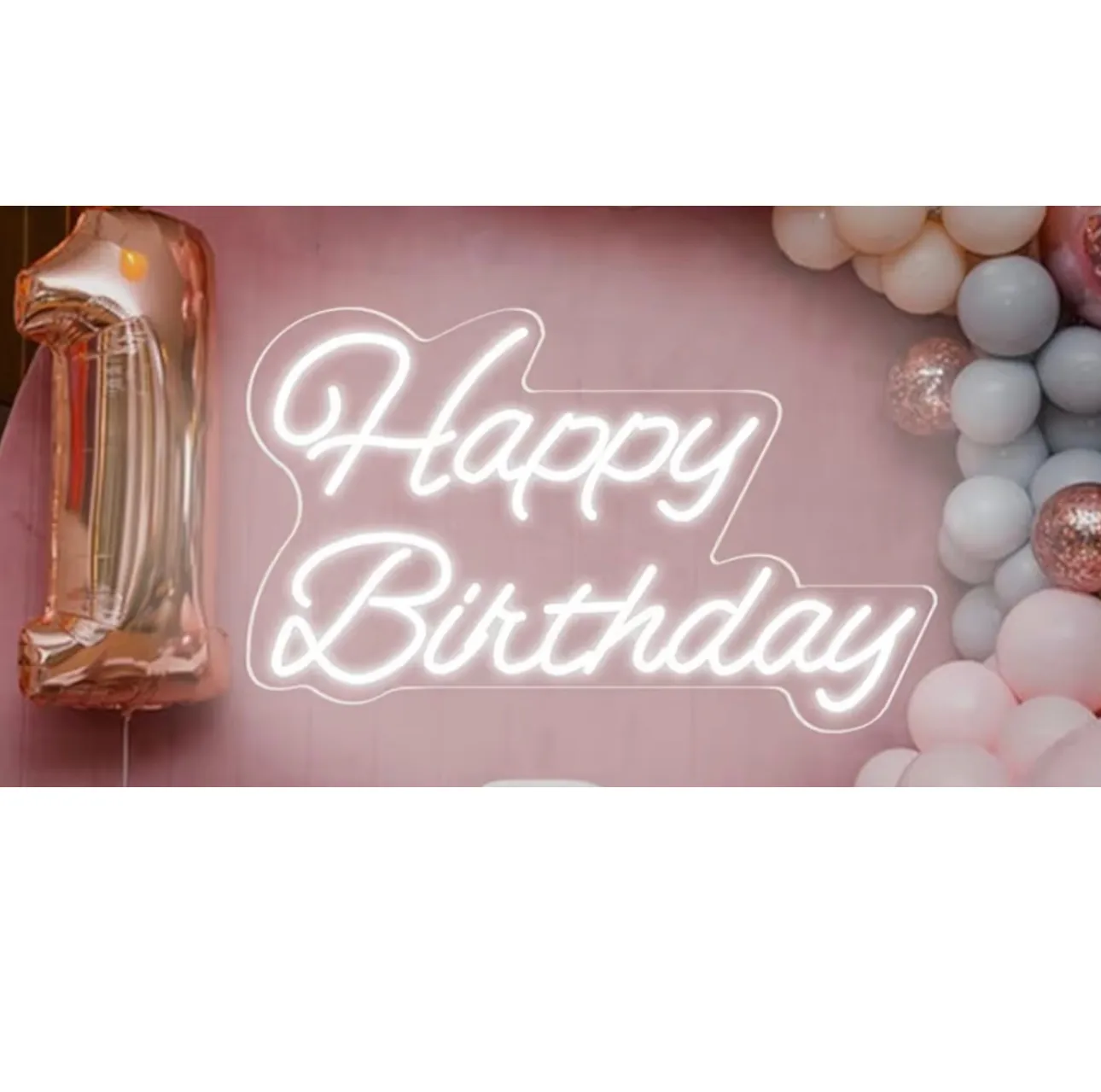 “Happy Birthday” Neon Sign