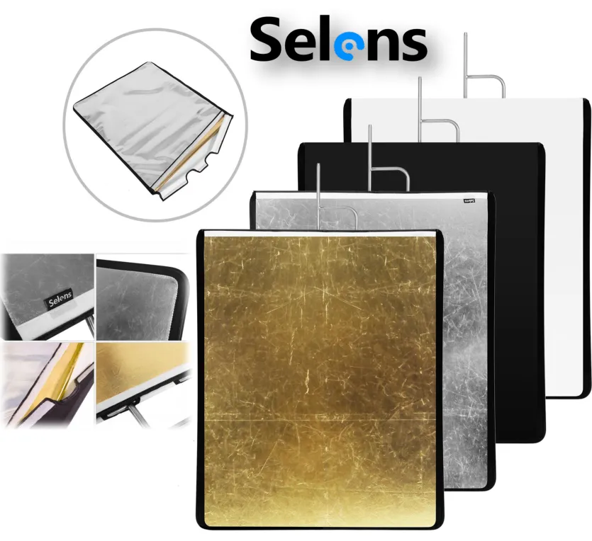 Flag Panel Reflector 4 Color Diffuser Cloth Frame (75x90cm)