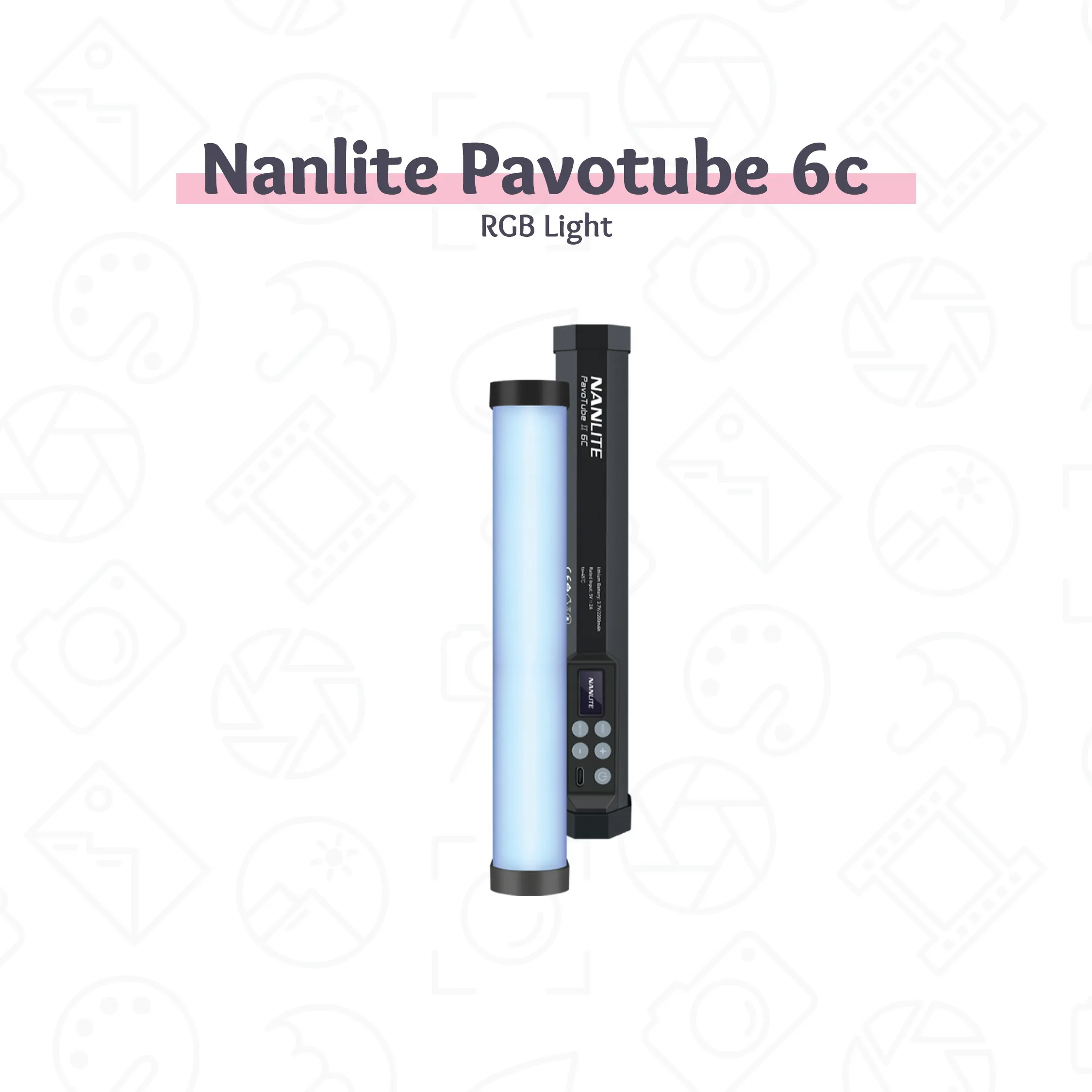 Nanlite Pavotube 6c RGB LED light