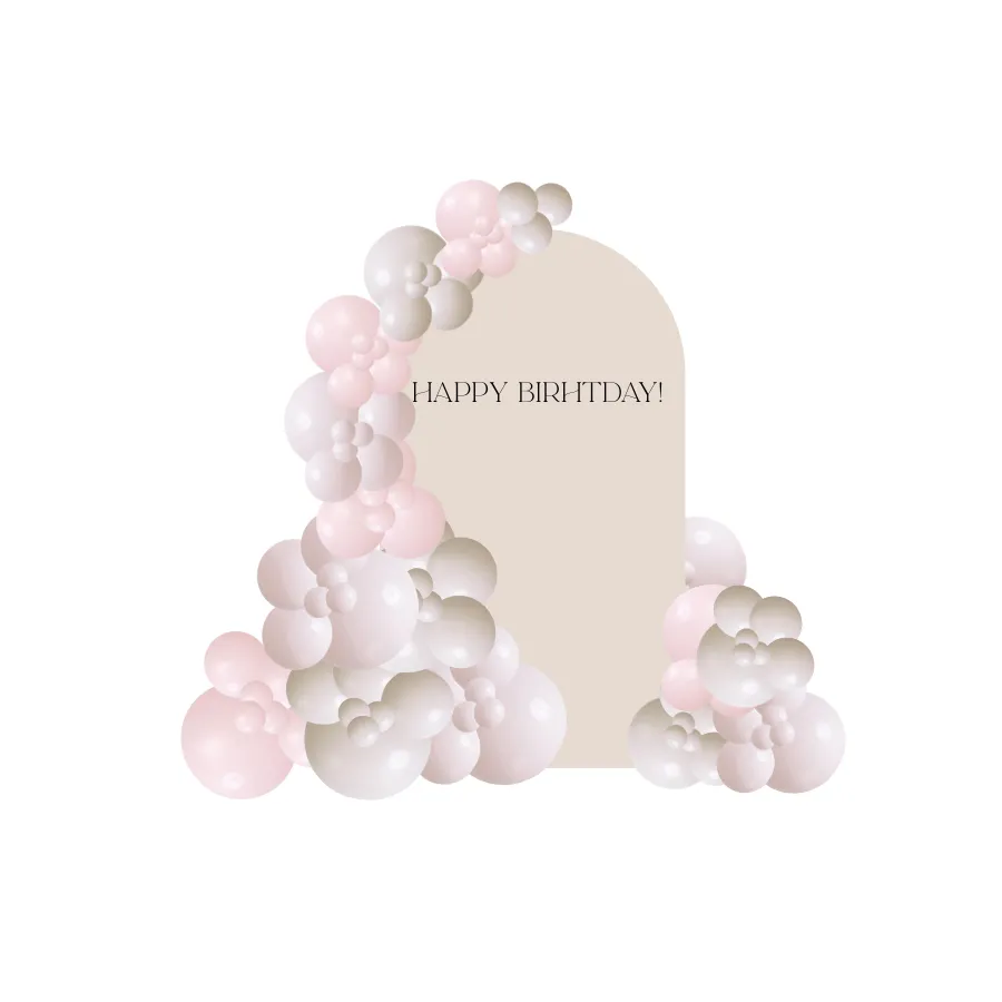 Backdrop with Balloon Decor