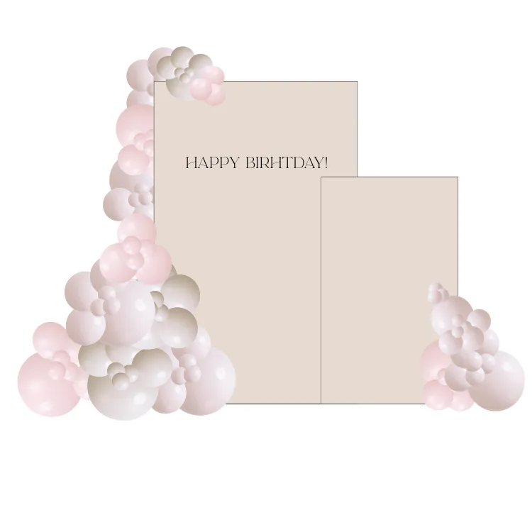 Balloon Decor with Two Square Backdrops