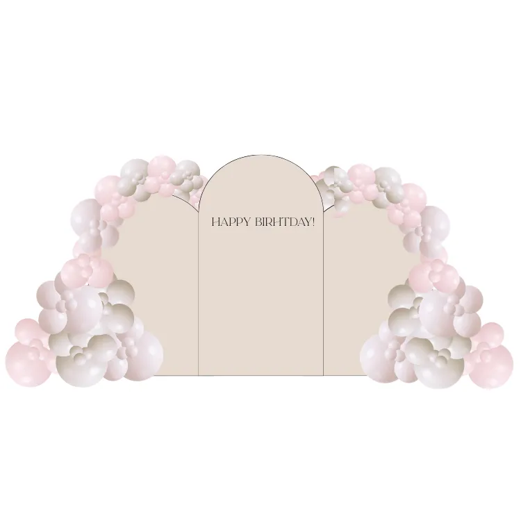 Balloon Decor with Three Backdrops