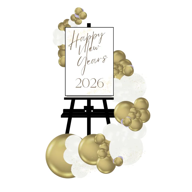 Custom Easel with BalloonDecor