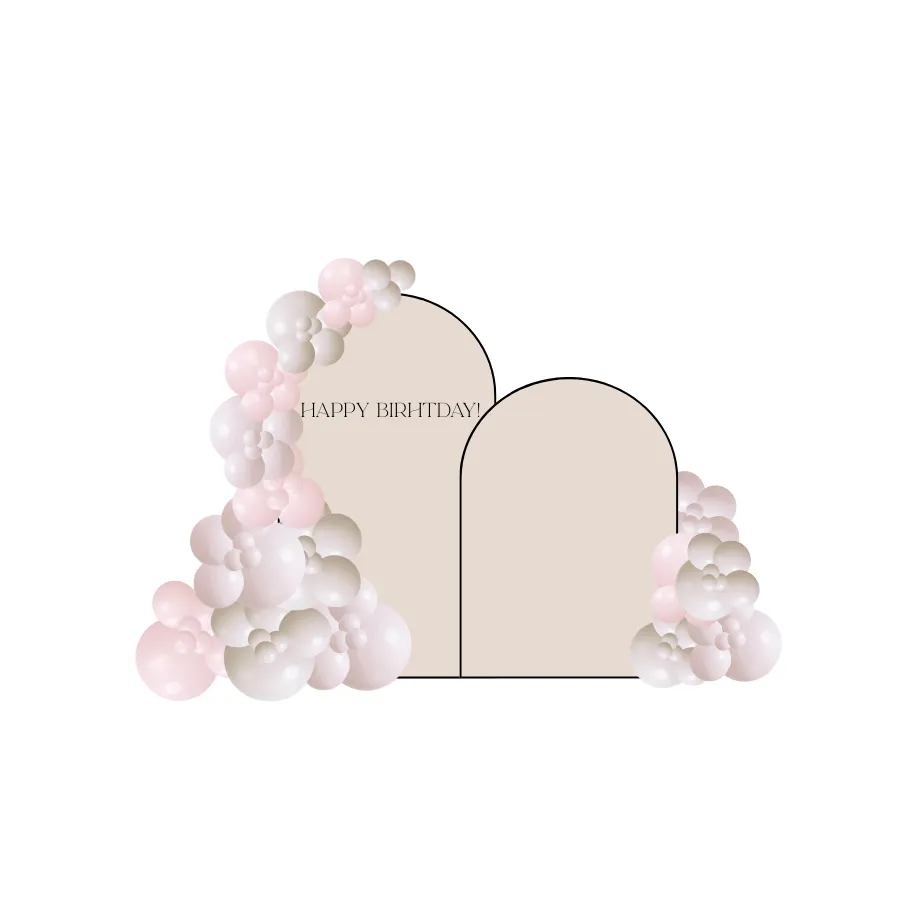 Balloon Decor with Two Backdrops