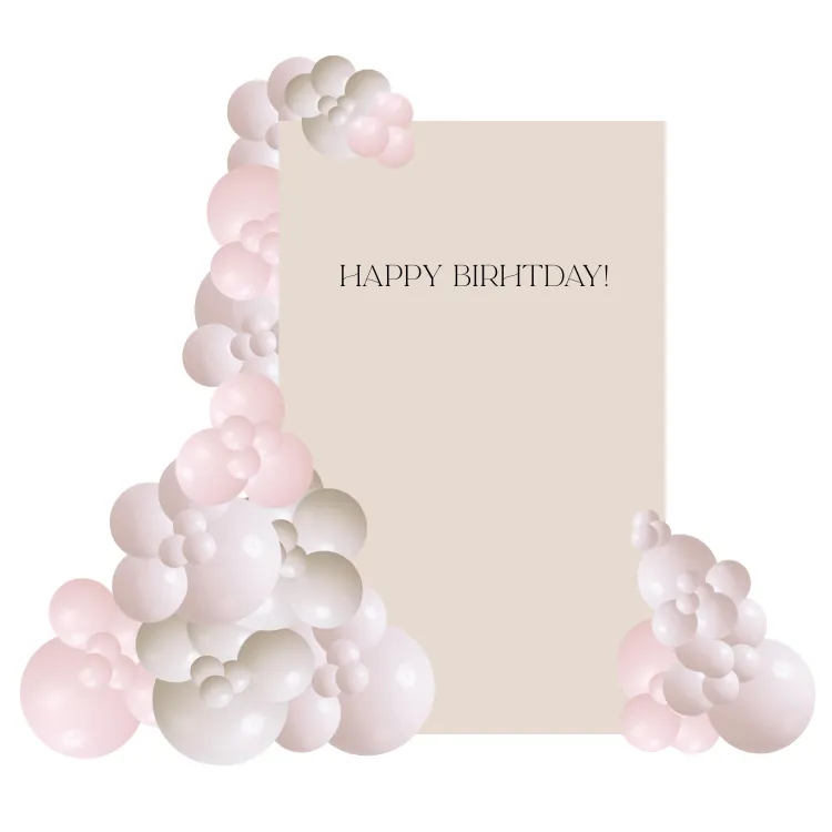 Balloon Decor with Sqaure Backdrop