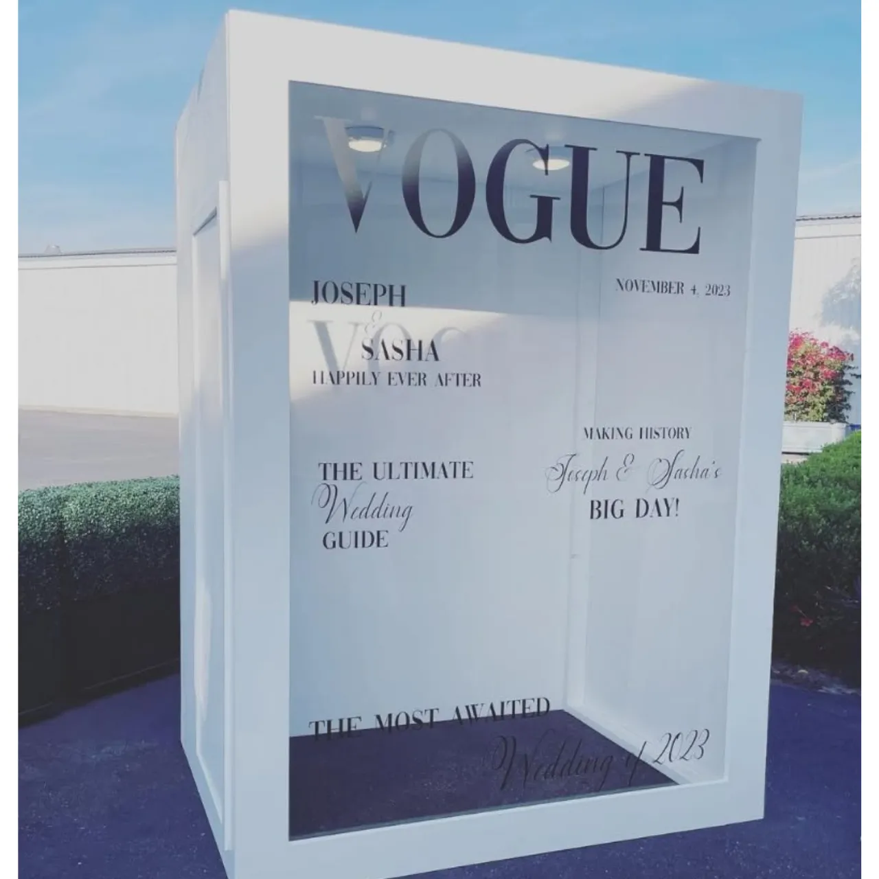 Vouge Backdrop Box