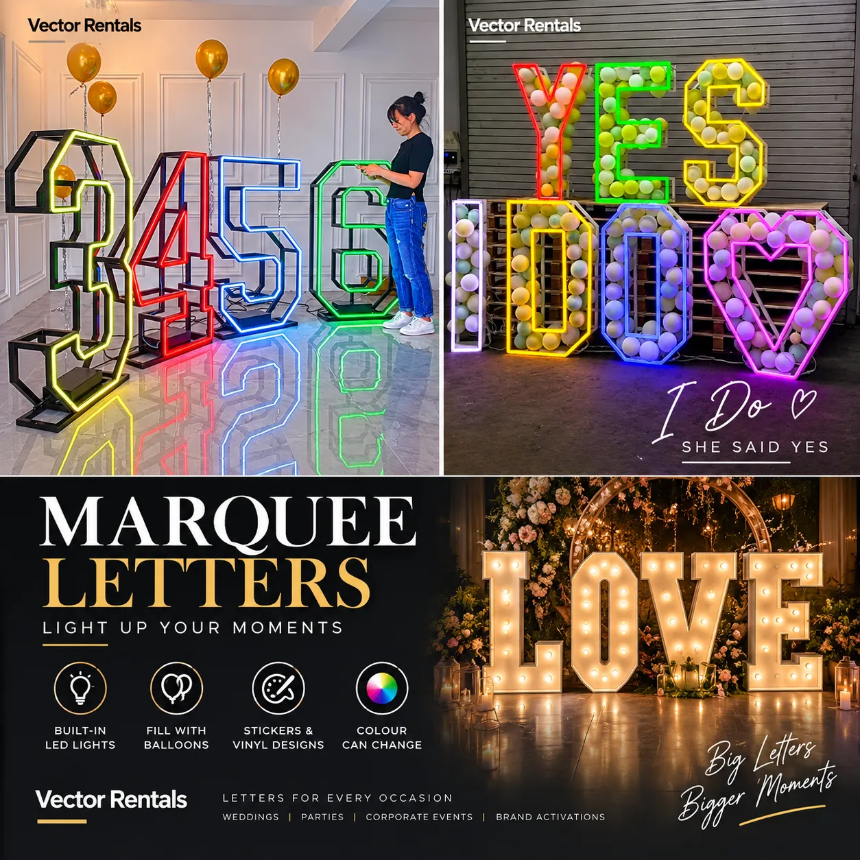 GIANT MARQUEE LETTERS