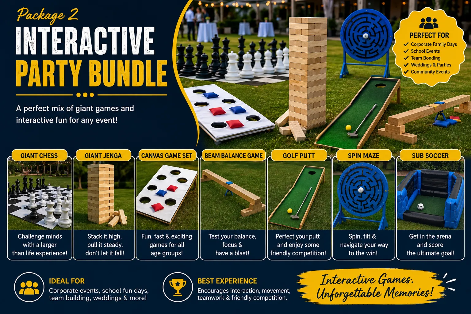 LAWN GAMES -INTERACTIVE PARTY BUNDLE 