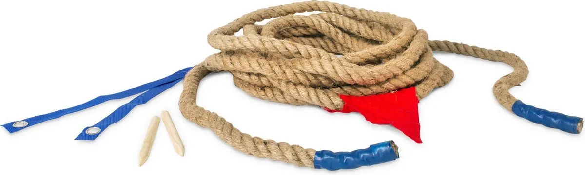 Touwtrekspel van 10 meter met vlag - Leuke en uitdagende activiteit voor elk feest!