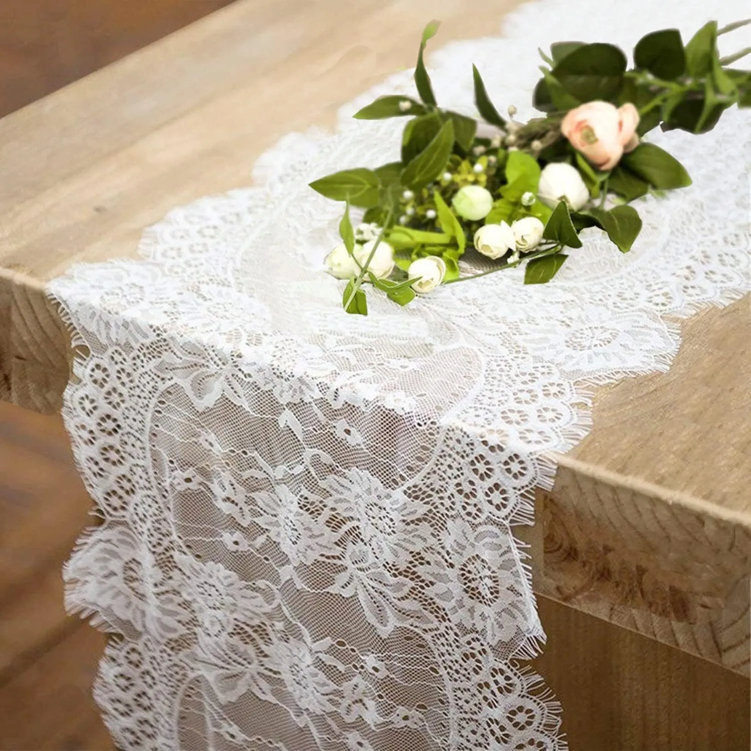 White Lace Tablerunner