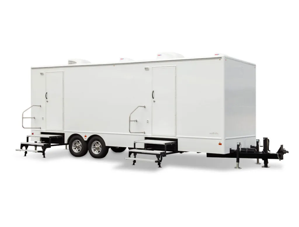 10 Stall Flushable Restroom Trailer