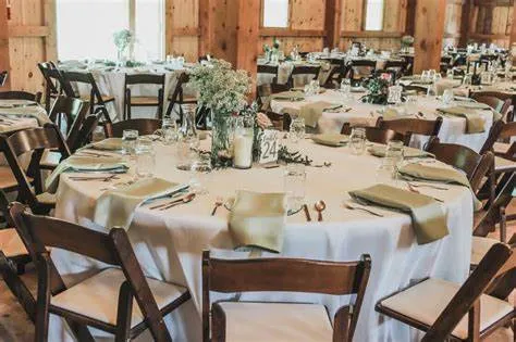 60" White Resin Round Tables