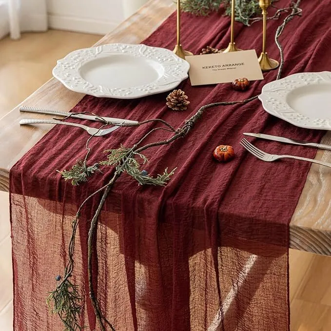 Cheesecloth Table Runner