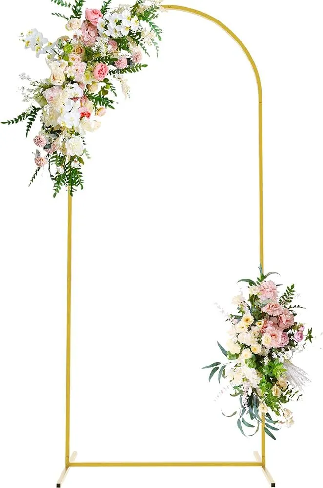 Gold Metal Arch Backdrop Stand 7.2FT