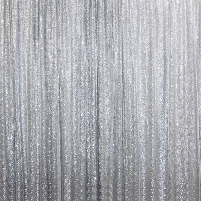 8X10 Silver Sequin Backdrop 