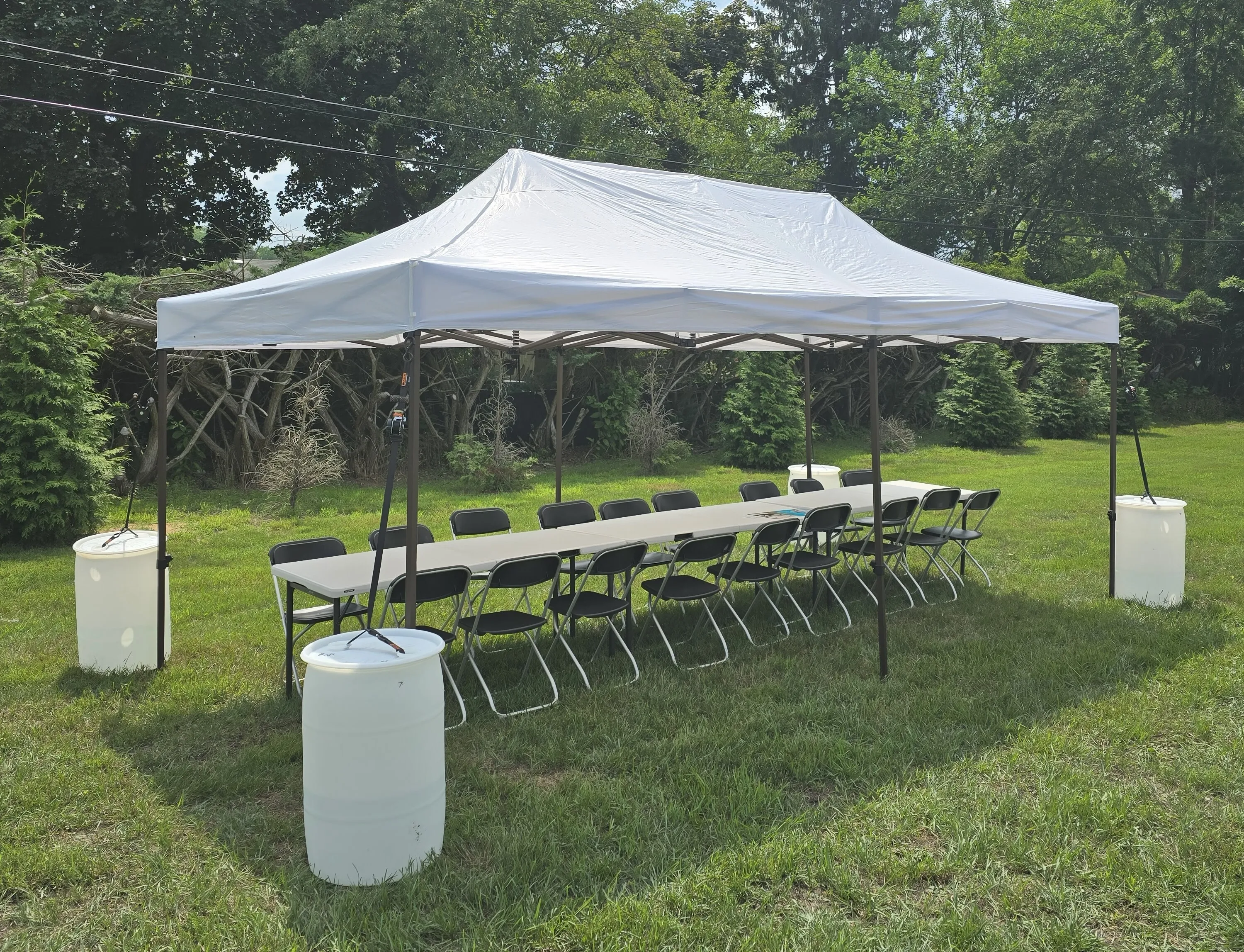 Commercial High-Rise Canopy Tent: 20ft by 10ft (White Top) Tent only