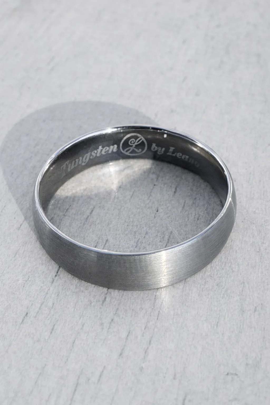 Brushed Tungsten Wedding Band (6mm) — Valentine’s Special $55