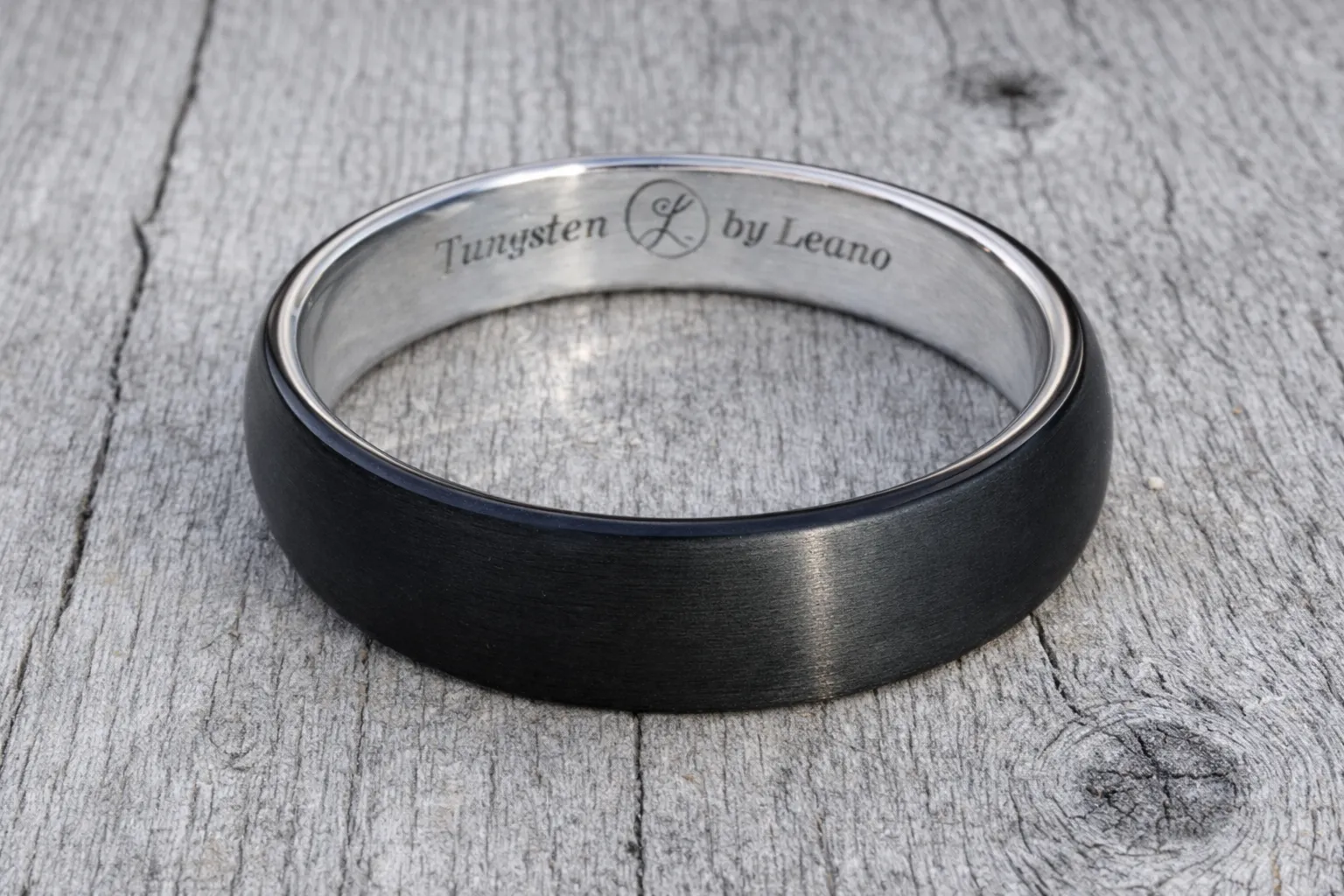 Black Tungsten Wedding Band (6mm) — Valentine’s Special $55