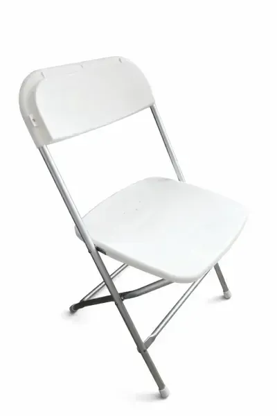 Premium Aluminum Folding Chair (White)