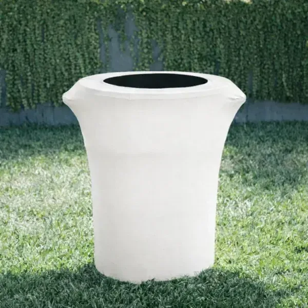 Garbage Can: 44gal With White Cover