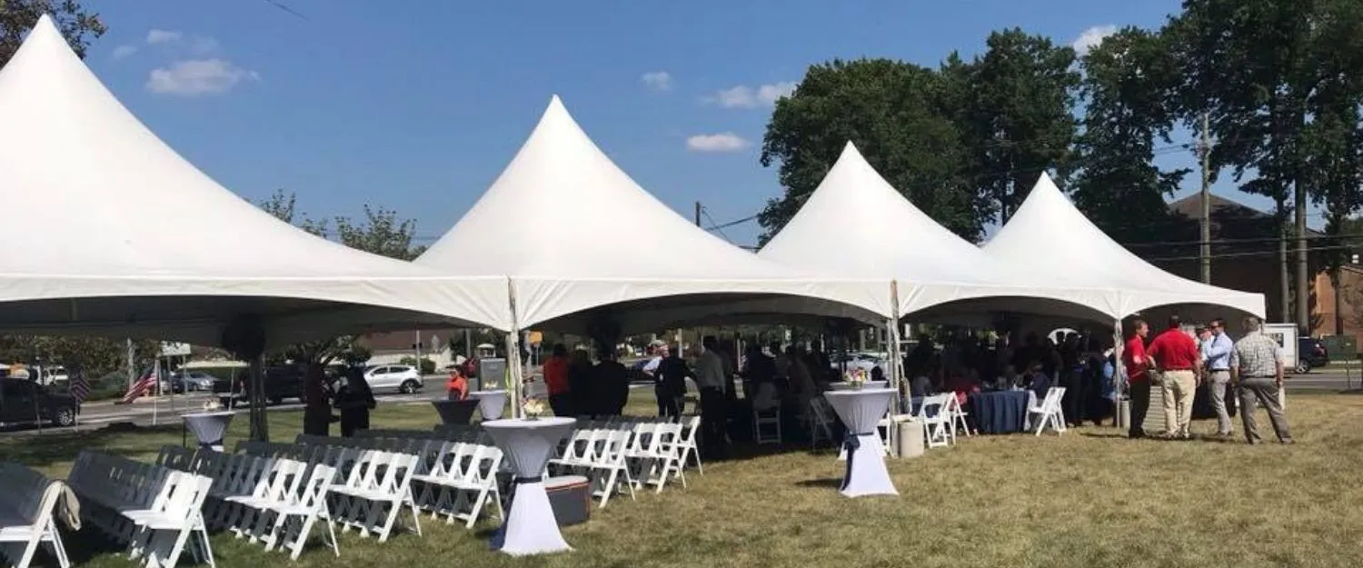 HIGH PEAK MARQUEE TENT 20 by 80 Feet (Seating for 192 guest) Included