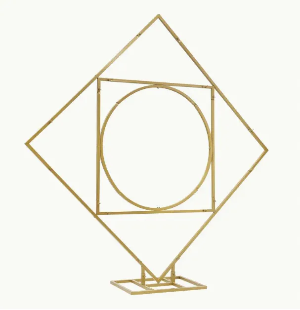 Diamond Square Gold backdrop stand