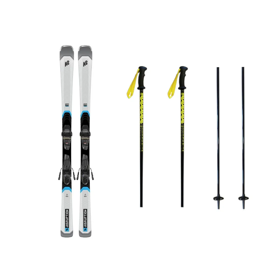 Adult Executive Skis & Poles 