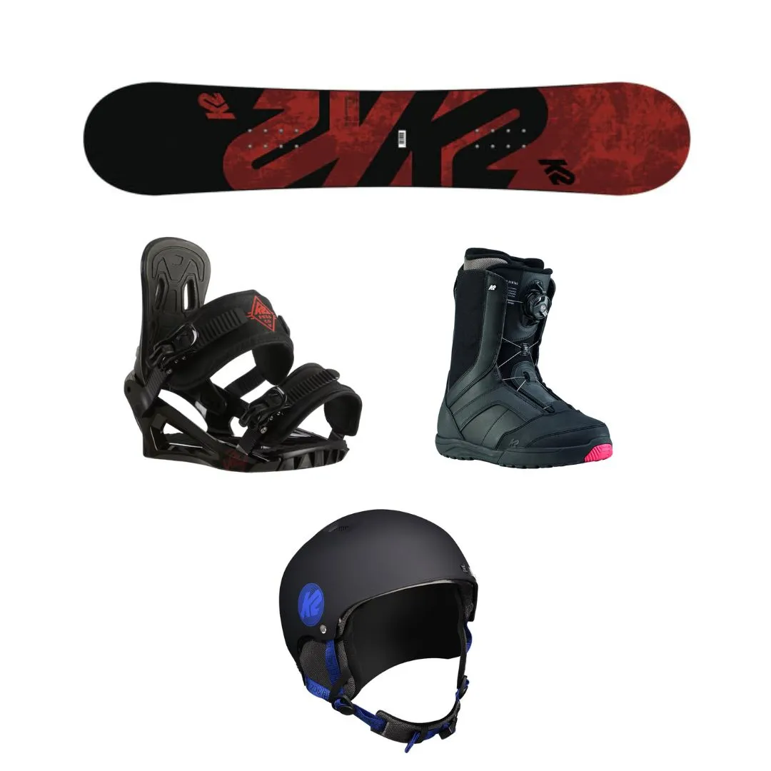 Adult Snowboard/Binding/Boots (helmet & WG inc)