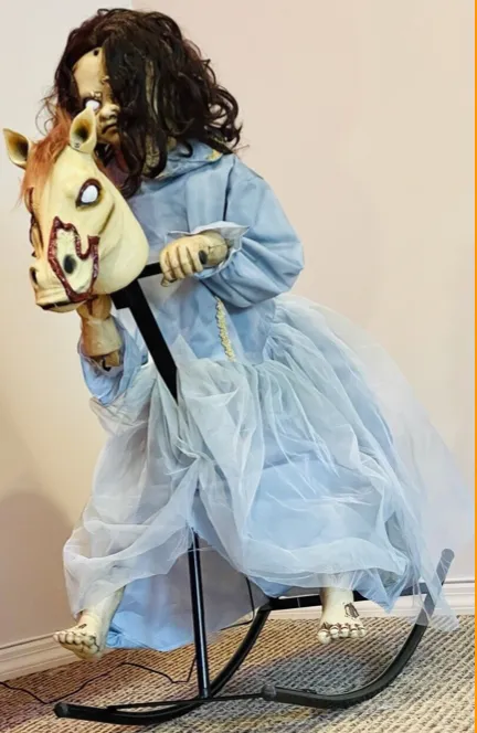 Scary Lil Rocking Rosie Animated Haunted Child 