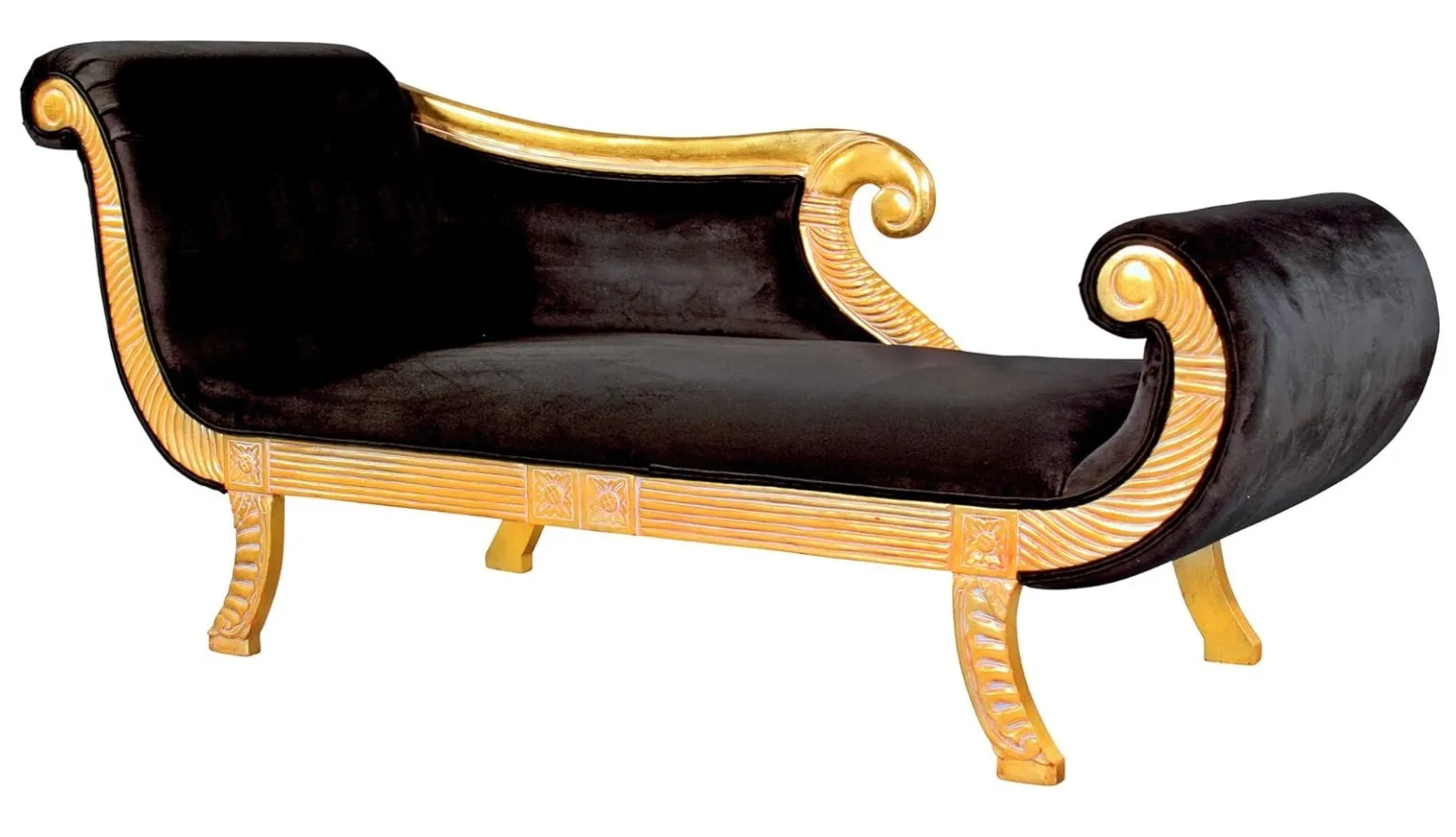 Cleopatra Neoclassical Chaise Sofa