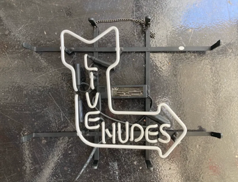 Electric Live Nudes Sign