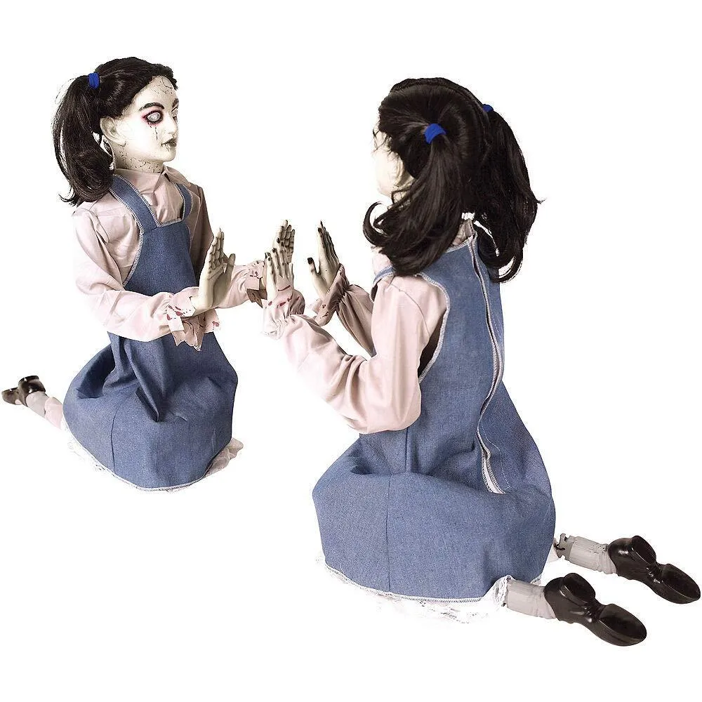 Amscan Animated Patty Cake Terror Twins, Light-Up Girls Sing a Creepy Song
