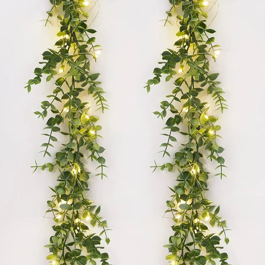 Faux Artificial Vines Eucalyptus Garland Plant 