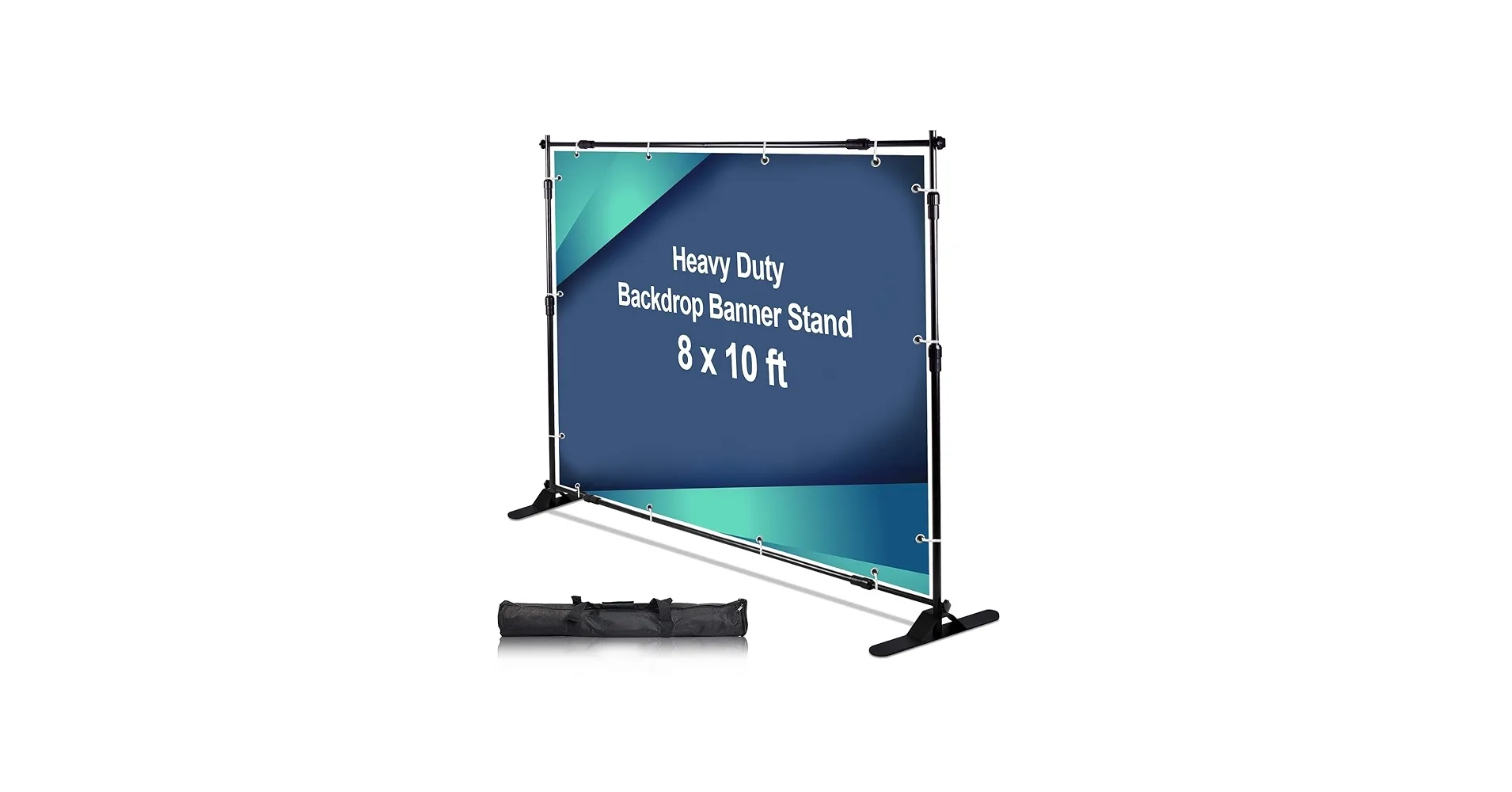 10 x 8 ft Heavy Duty Backdrop Banner Stand Kit