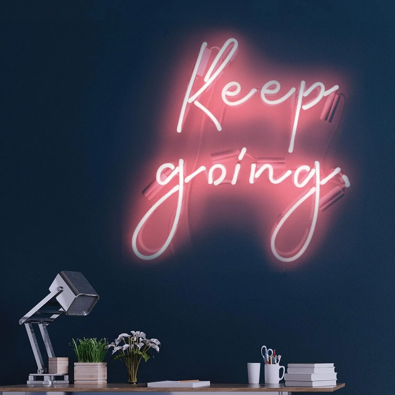 Neon Sign with Remote Control, Keep Going Sign