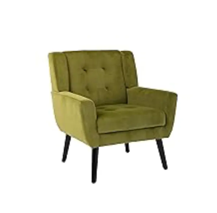 Green velvet chair