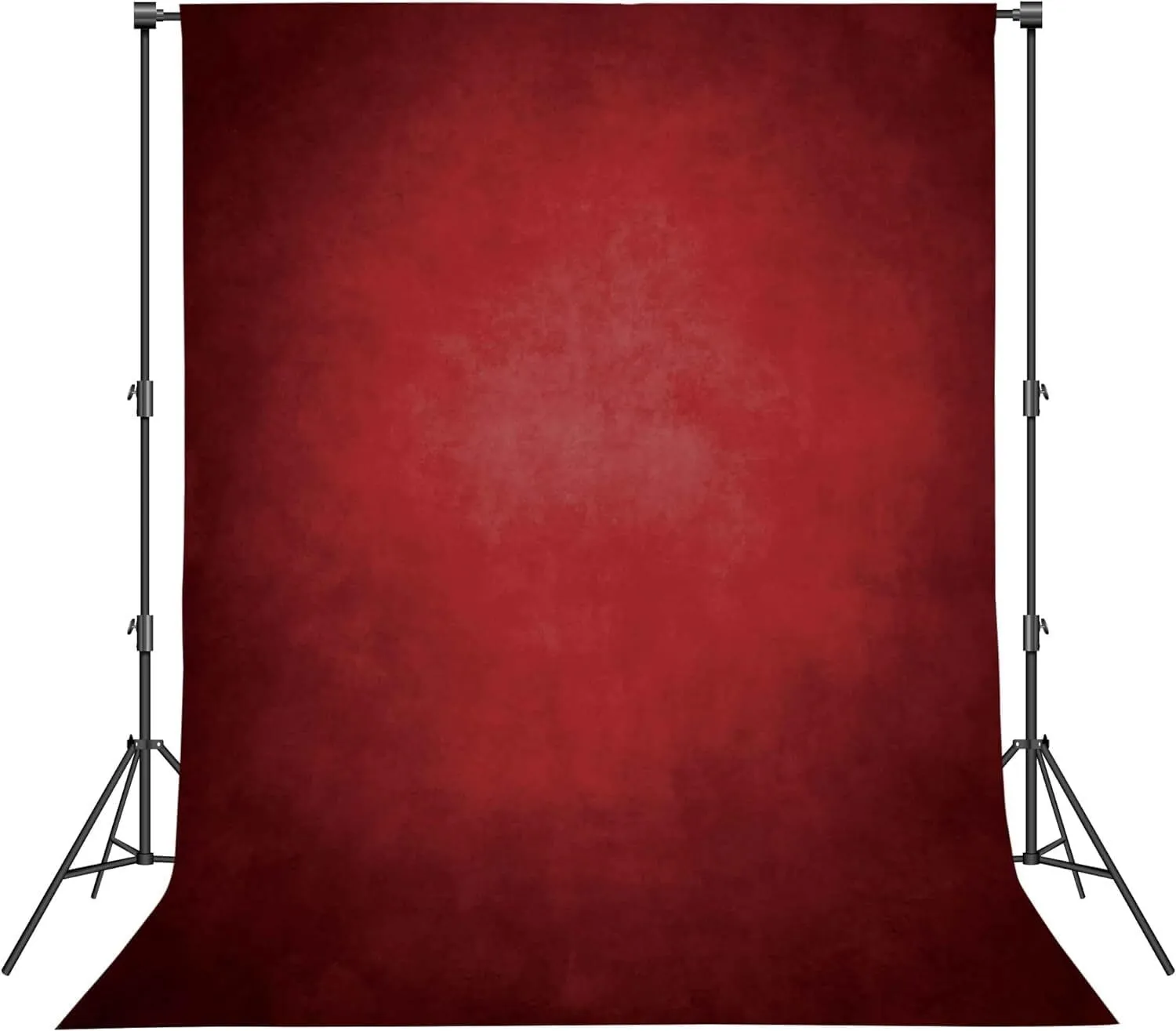 Professional Photography Backdrop for Portrait Photo Props Booth Background Photoshoot Studio with Polyester Fabric Roller Pocket on Top (8x12ft,Red,No Stand)