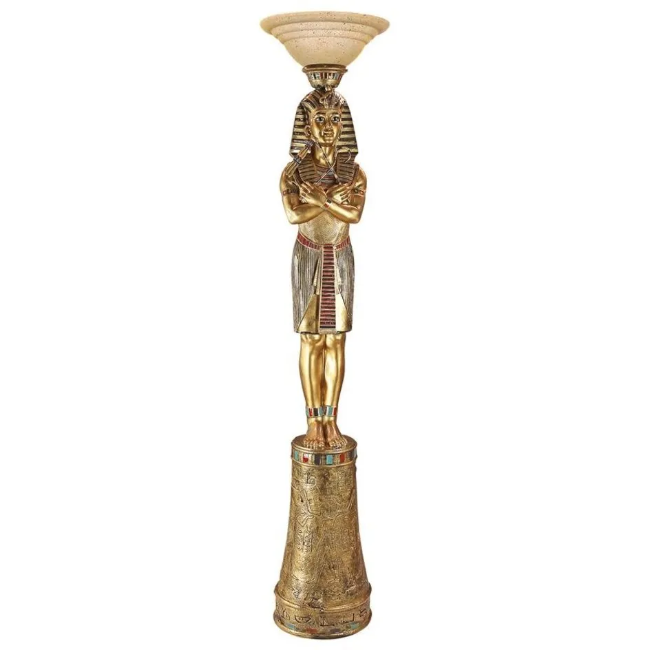 Design Toscano King Tut Sculptural Floor Lamp