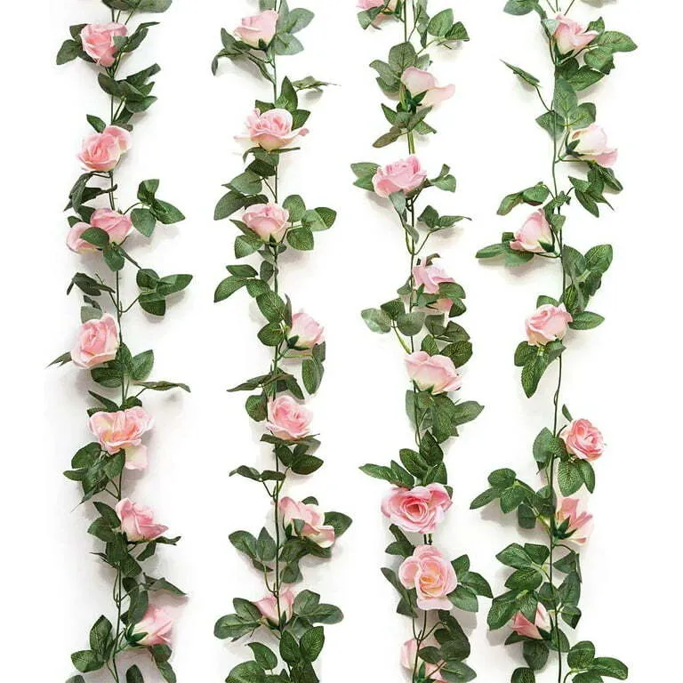 Fake Rose Vine Hanging Rose Garland 