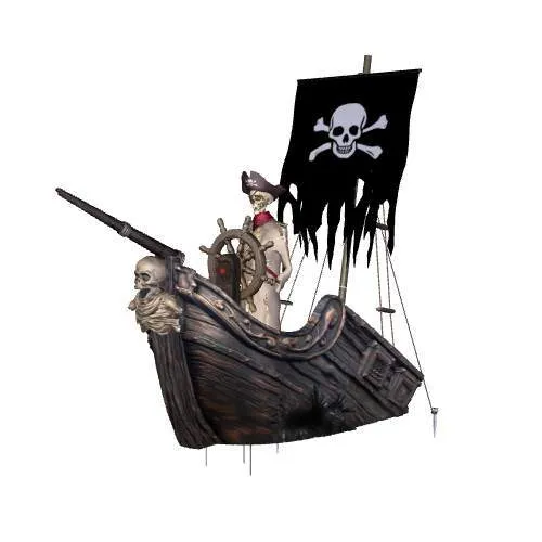 9.5 FT Animated LED Pirate Ship Instructions 