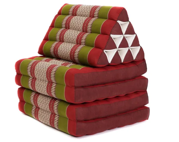 Leewadee 4-Fold Mat with Triangle Cushion – Firm TV Pillow