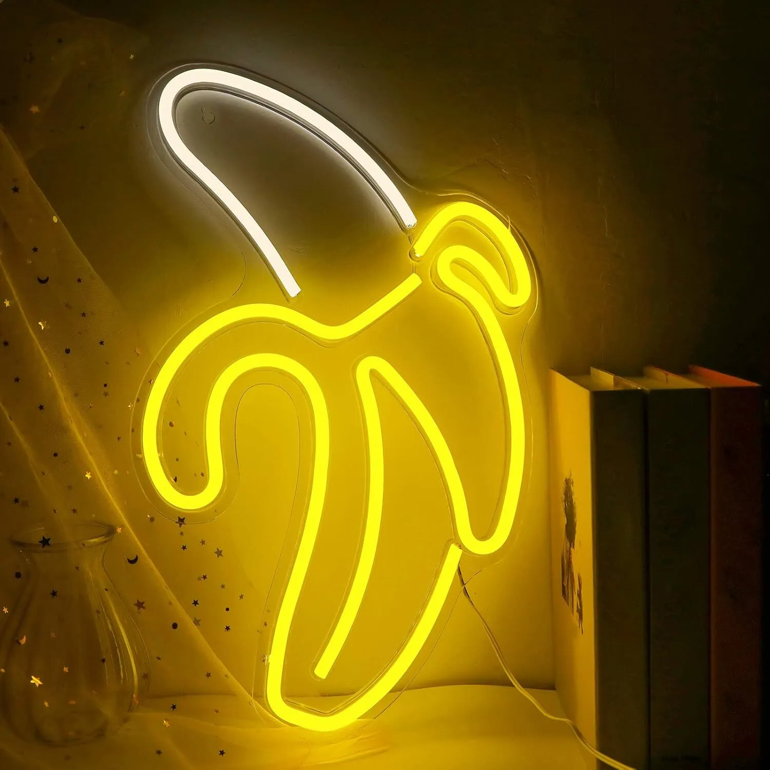 Banana Wall Light Neon Sign 16.7" x10.21" inch