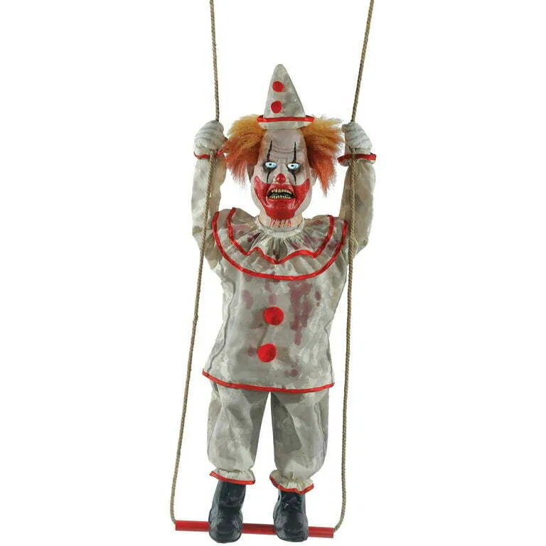 Swinging Animated Happy Clown Doll Decoration