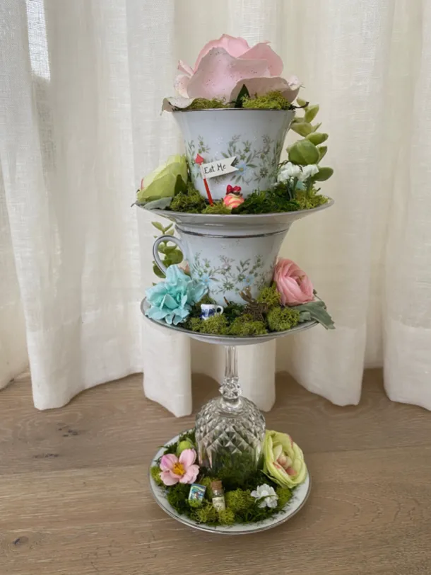 Alice in Wonderland Magic Stacked Tea Cups